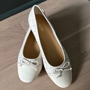 J. Crew Women's White and Cream Flats